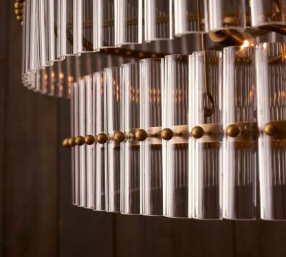 Molly Crystal Round Chandlier-VaseLamps