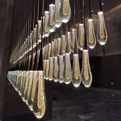 Solitaire Linear Chandelier-VaseLamps
