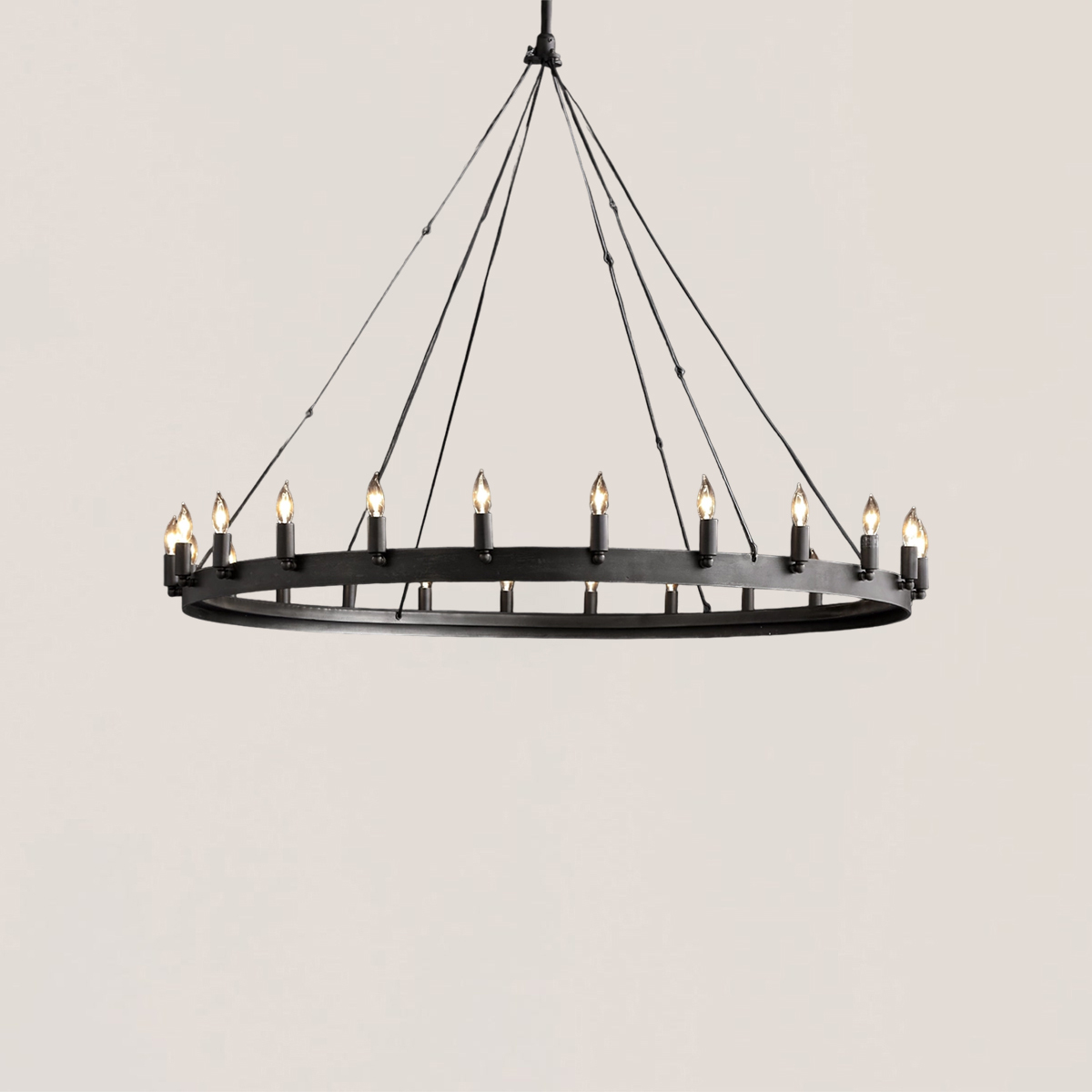 Camino Vintage Candelabra Round Chandelier-VaseLamps