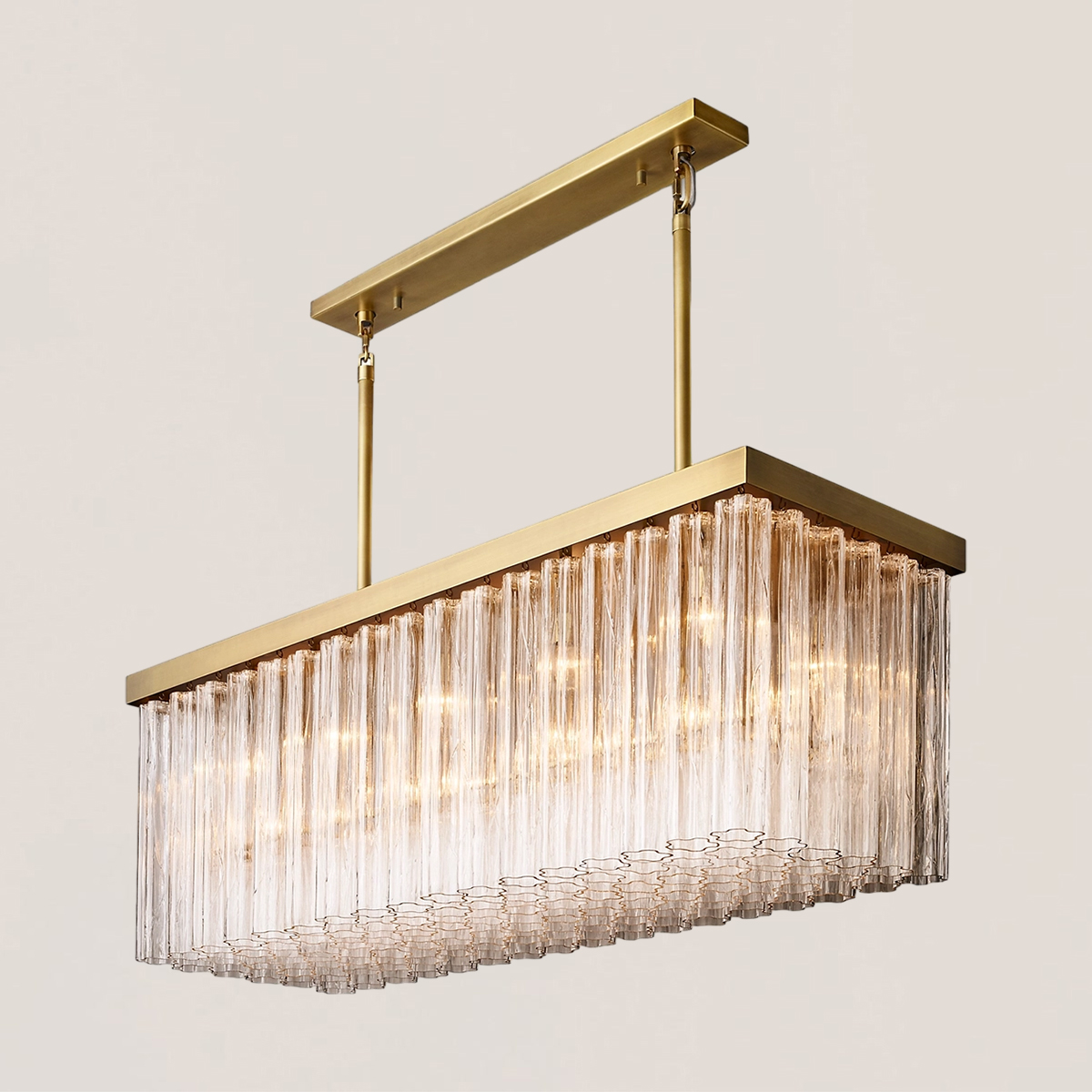 Cielo Glass Rectangular Chandelier-VaseLamps