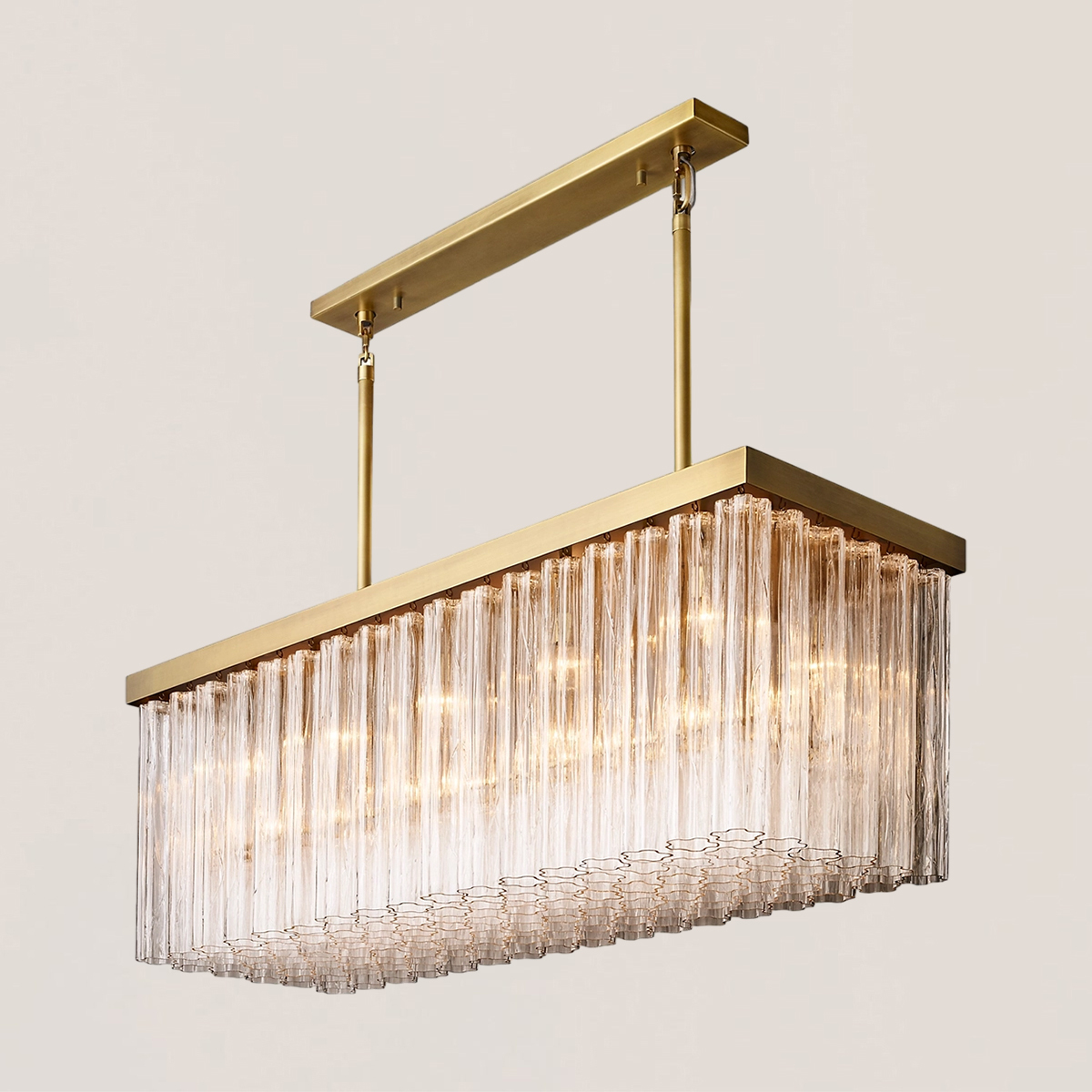 Cielo Glass Rectangular Chandelier-VaseLamps
