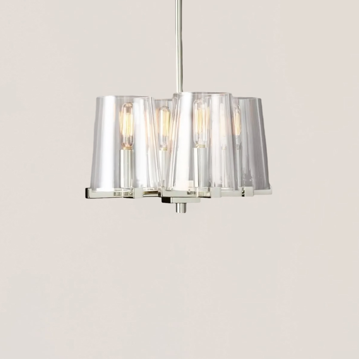 VASELAMPS - Glass 4-lights Pendant