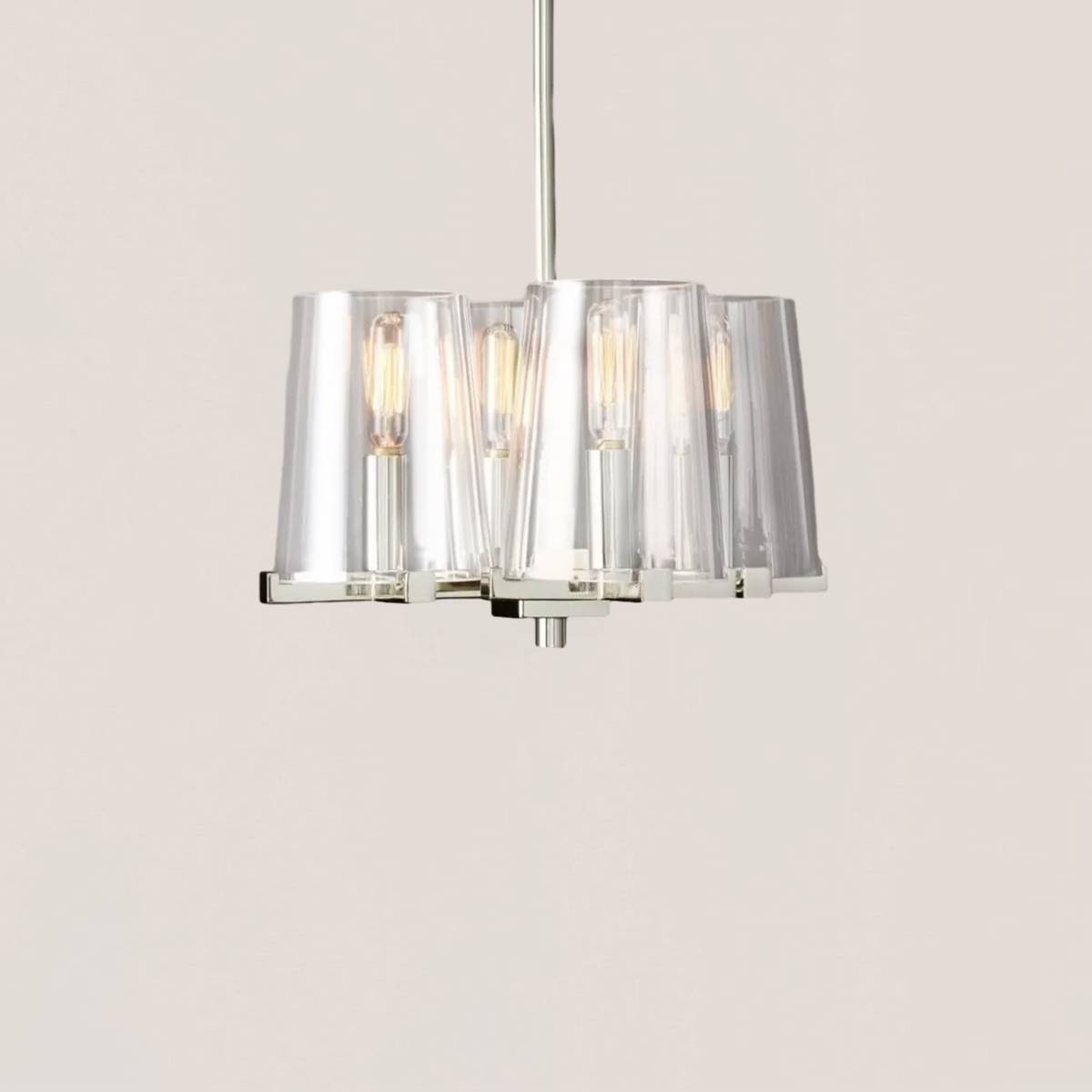 Pauillac Glass 4-lights Pendant-VaseLamps
