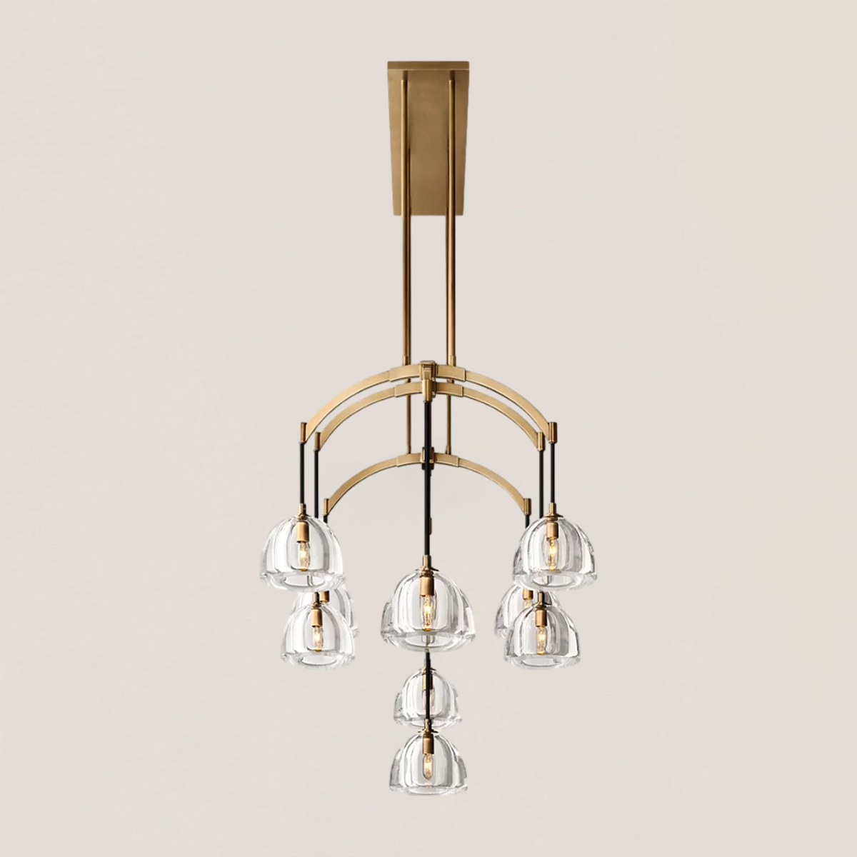 Hemisphere Linear Chandelier-VaseLamps