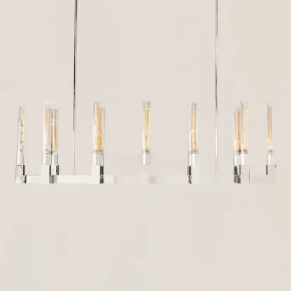 Cannele Glass Linear Chandelier-VaseLamps