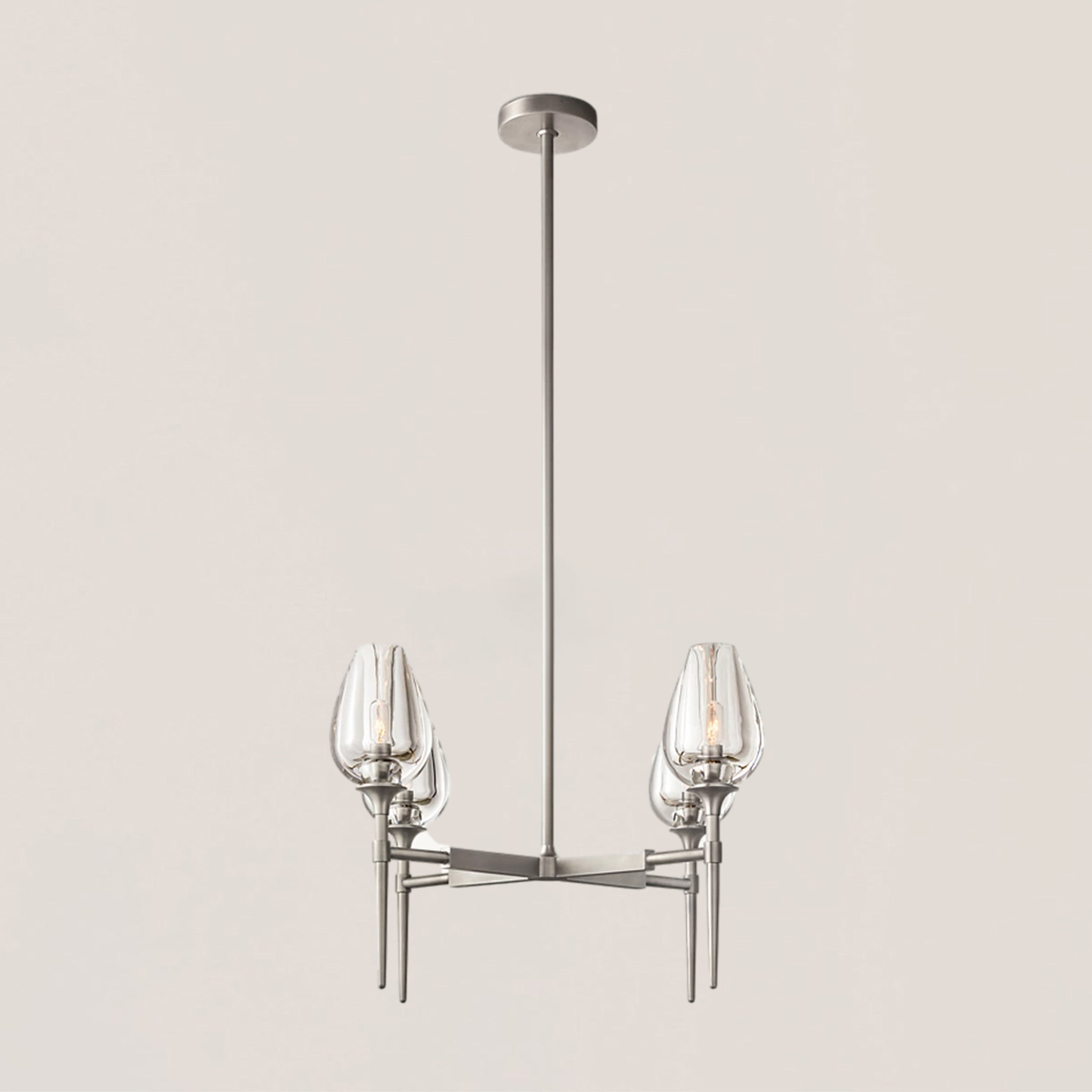 Tulip Crystal Round Chandelier-VaseLamps
