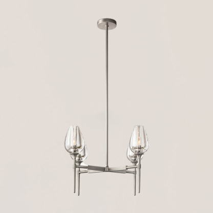 Tulip Crystal Round Chandelier-VaseLamps
