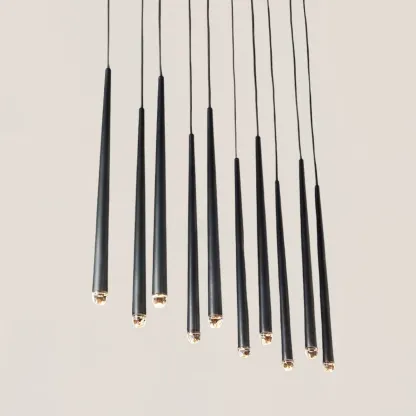Aquitaine Modern Brass Linear Chandelier-VaseLamps