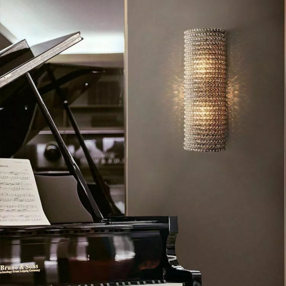 Halo Crystal Wall Sconce-VaseLamps