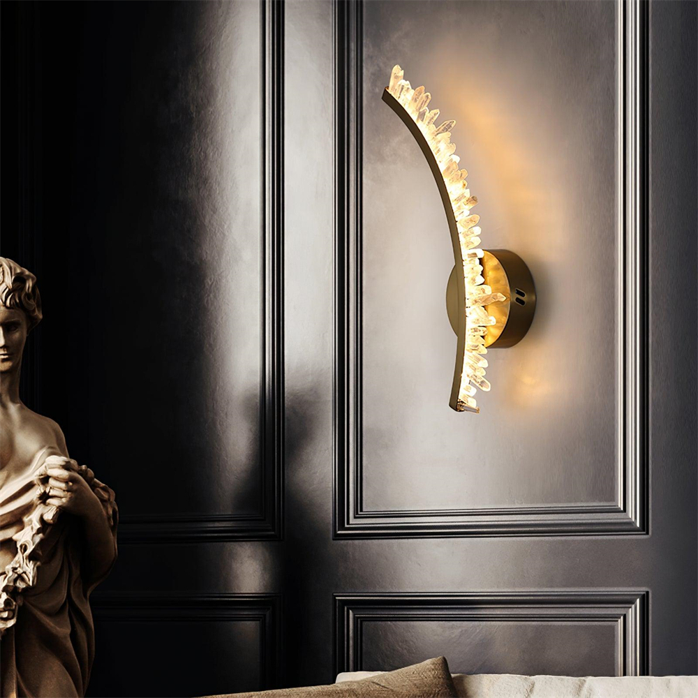 VASELAMPS - Crystal Bracket Wall Sconce-VaseLamps