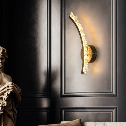 VASELAMPS - Crystal Bracket Wall Sconce-VaseLamps
