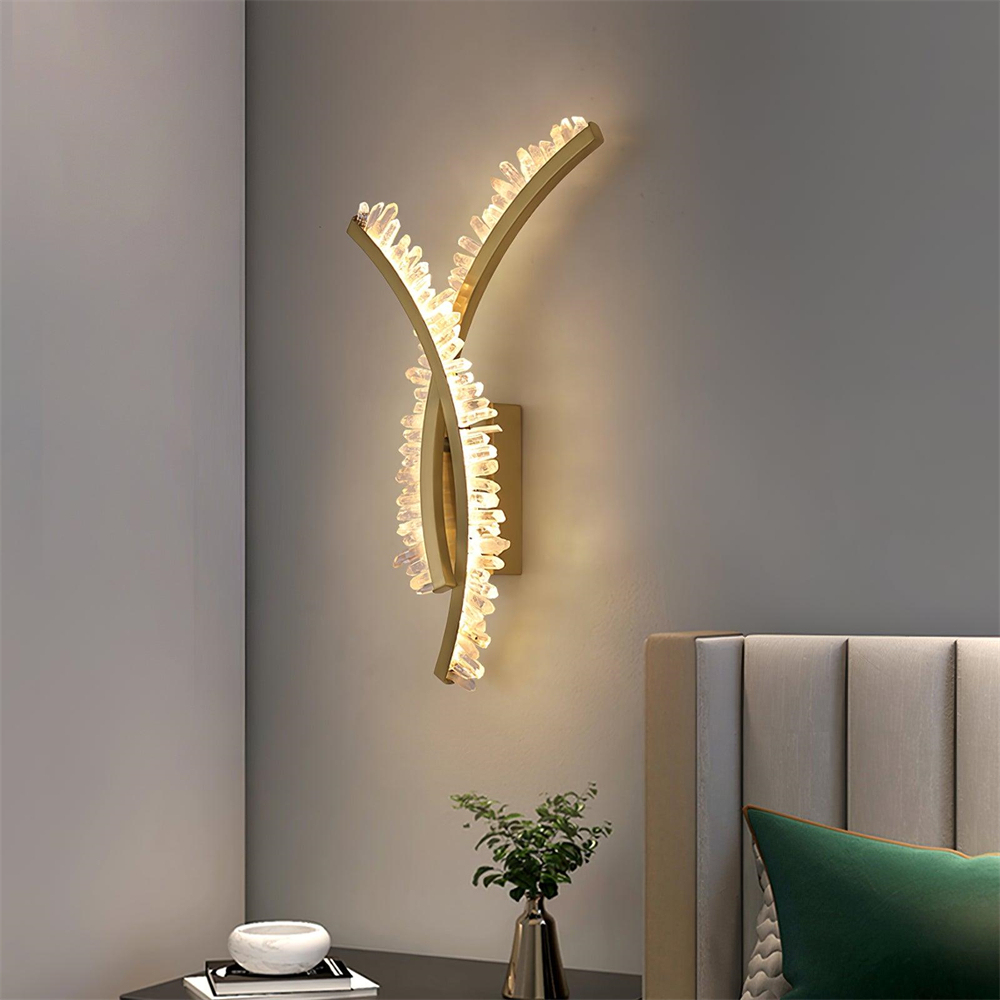 VASELAMPS - Crystal Bracket Wall Sconce-VaseLamps