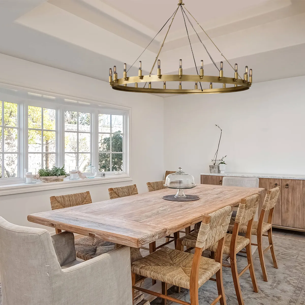 Camino Vintage Filament Round Chandelier-VaseLamps