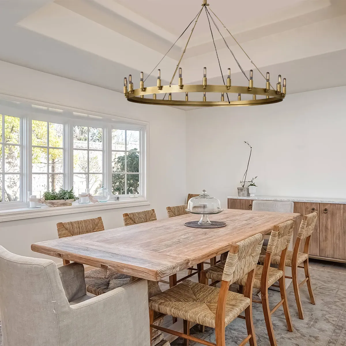 Camino Vintage Filament Round Chandelier-VaseLamps