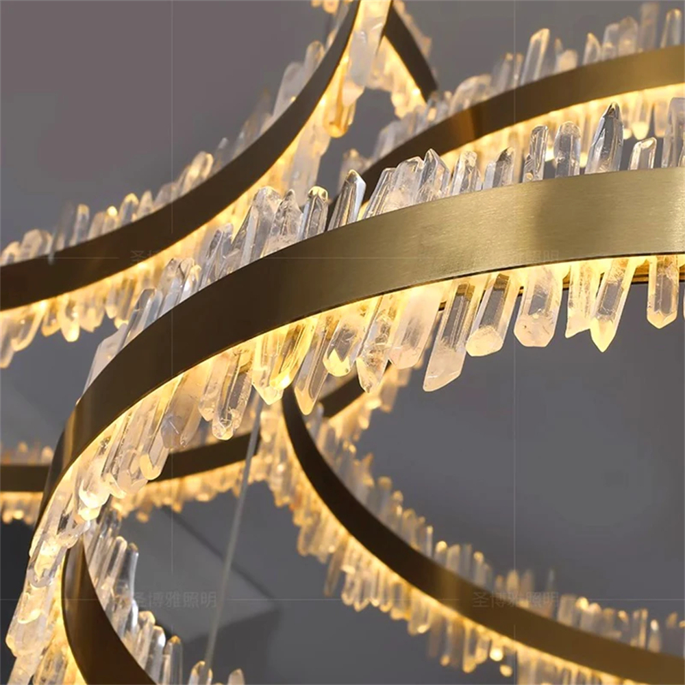 VASELAMPS - Crystal Rings Luxury Chandelier-VaseLamps