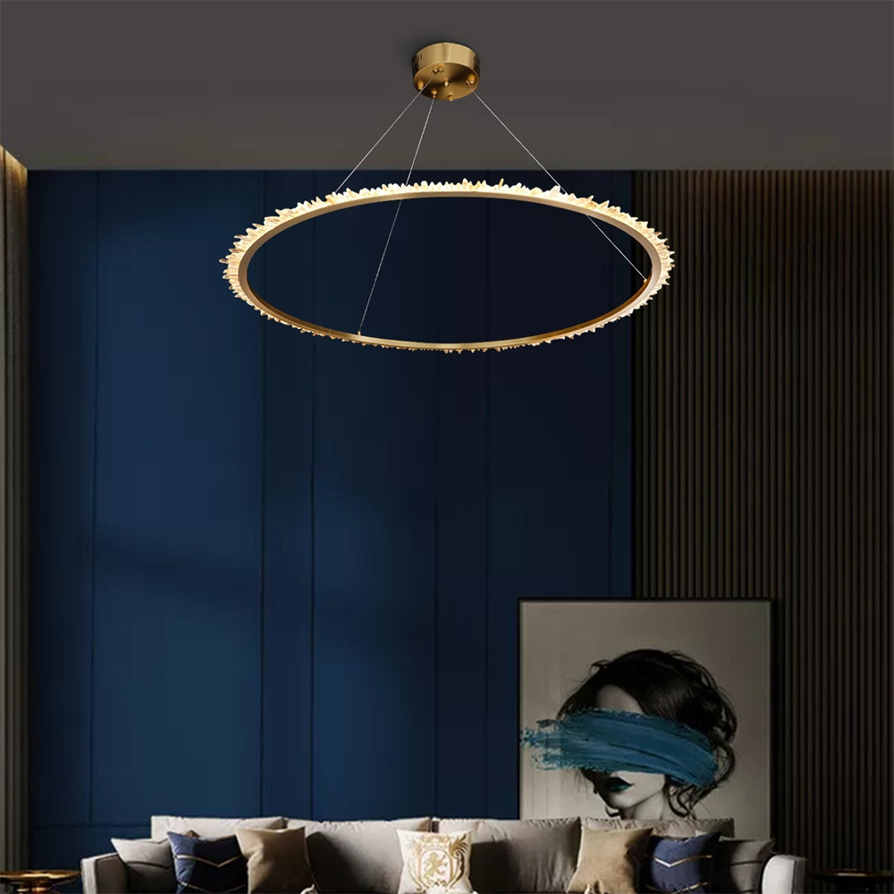 VASELAMPS - Crystal Ring Chandelier-VaseLamps