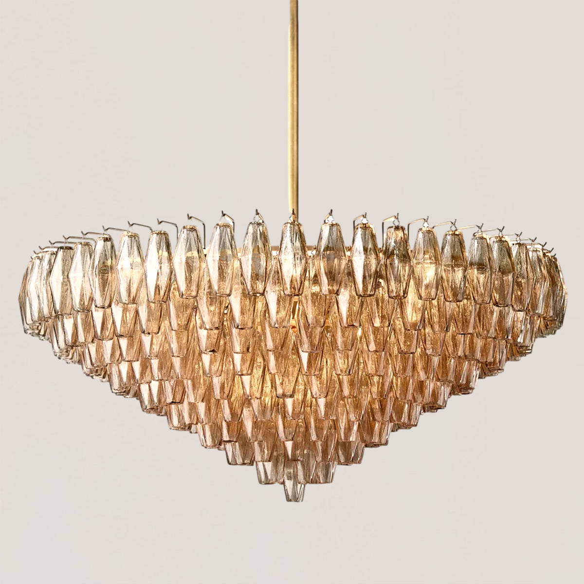 Chiara Glass Tiered Round Chandelier-VaseLamps