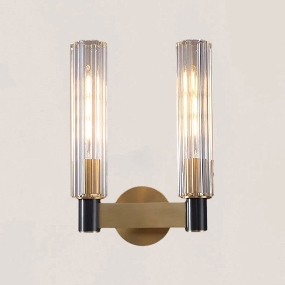VASELAMPS - Modern Minimal Brass Glass Wall Sconce-VaseLamps
