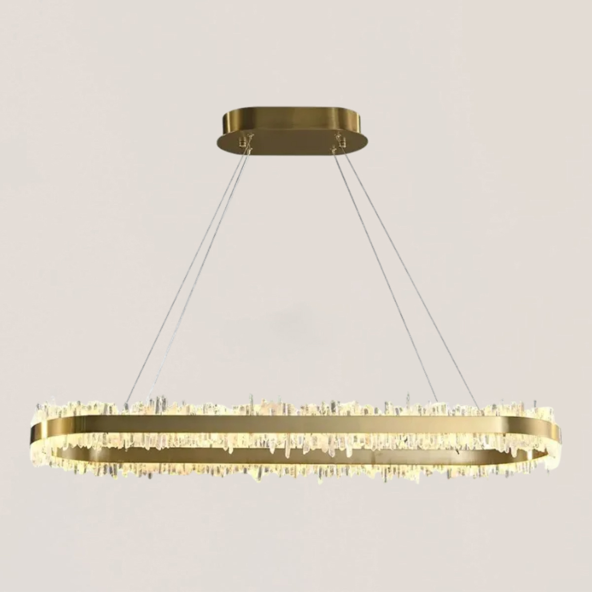 VASELAMPS - Crystal Oval Chandelier-VaseLamps