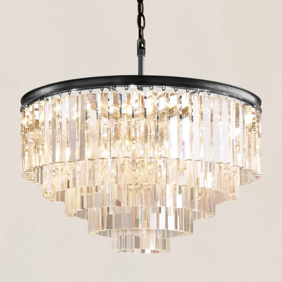 1920s Odeon Round Chandelier-VaseLamps