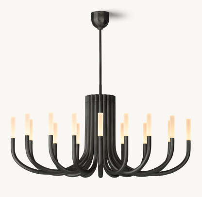 Rousseau Oval Chandelier 50"-VaseLamps