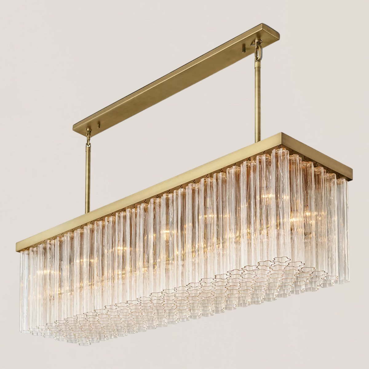Cielo Glass Rectangular Chandelier-VaseLamps