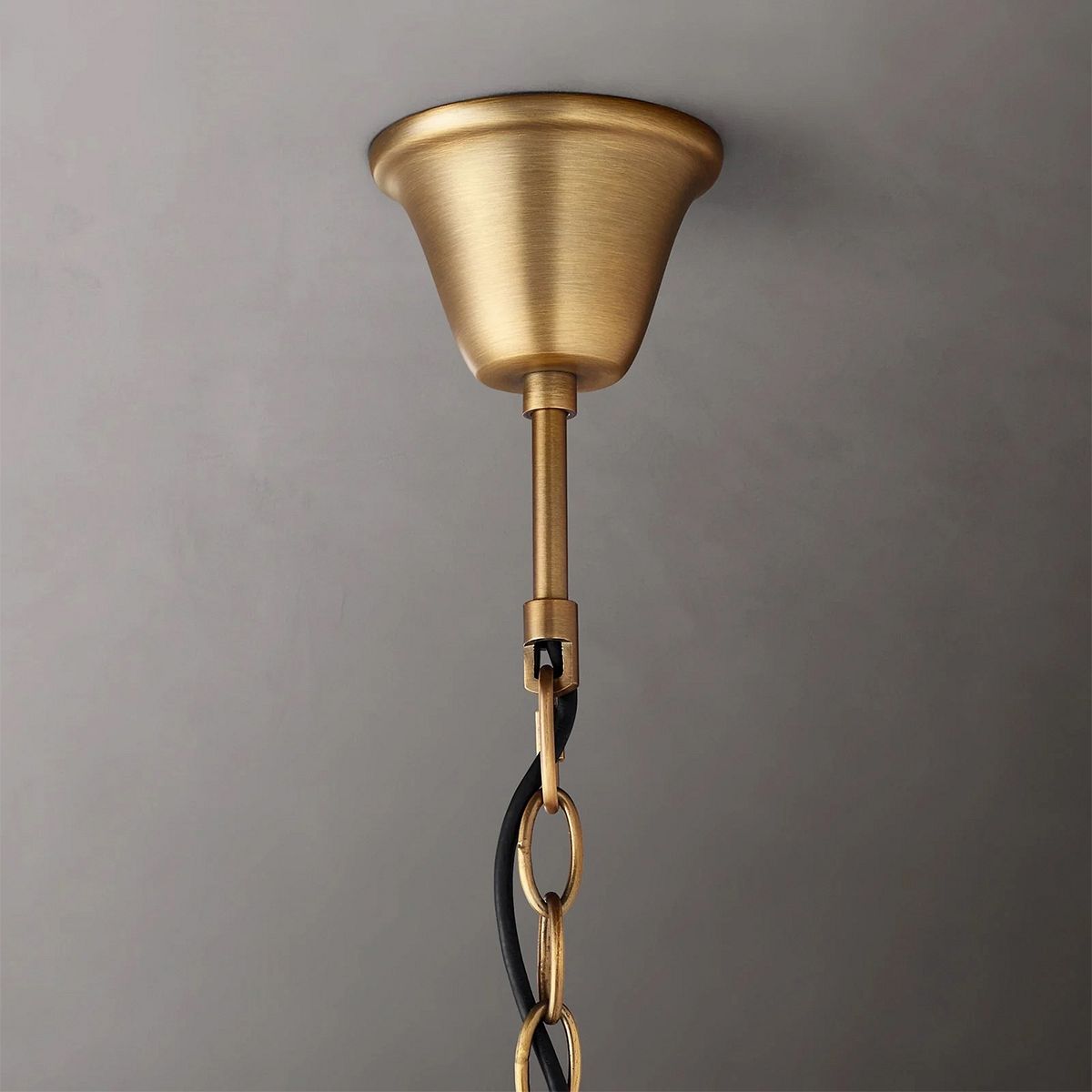 19TH C. Crystal Round Chandelier