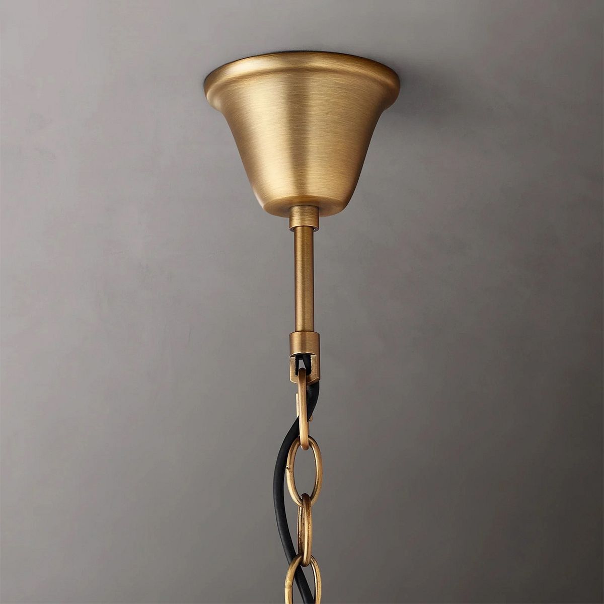 19TH C. Crystal Round Chandelier
