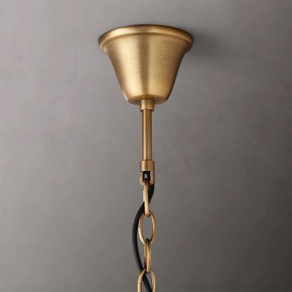 19TH C. Crystal Round Chandelier