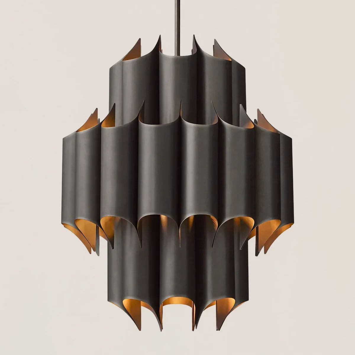 Cathedral Brass Chandelier 24"-VaseLamps