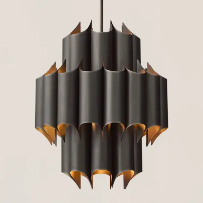 Cathedral Brass Chandelier 24"-VaseLamps