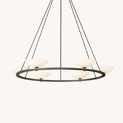 Vernet Round Chandelier 60"-VaseLamps
