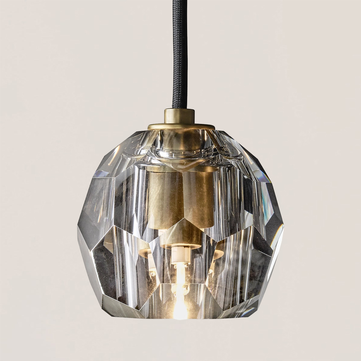 Boule De Crystal Rod Pendant Light-VaseLamps