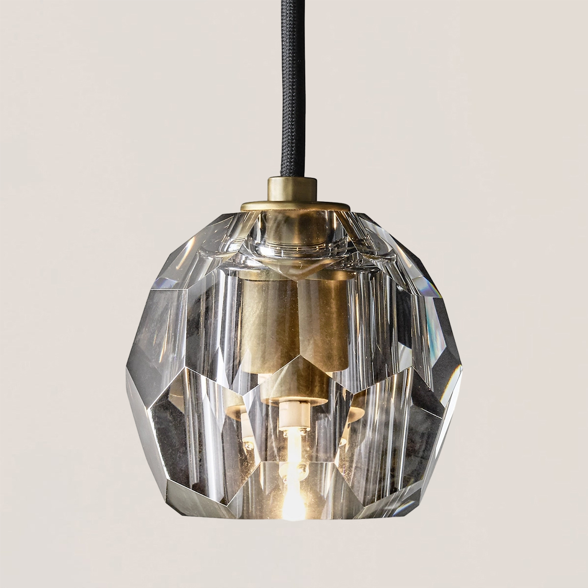 Boule De Crystal Rod Pendant Light-VaseLamps