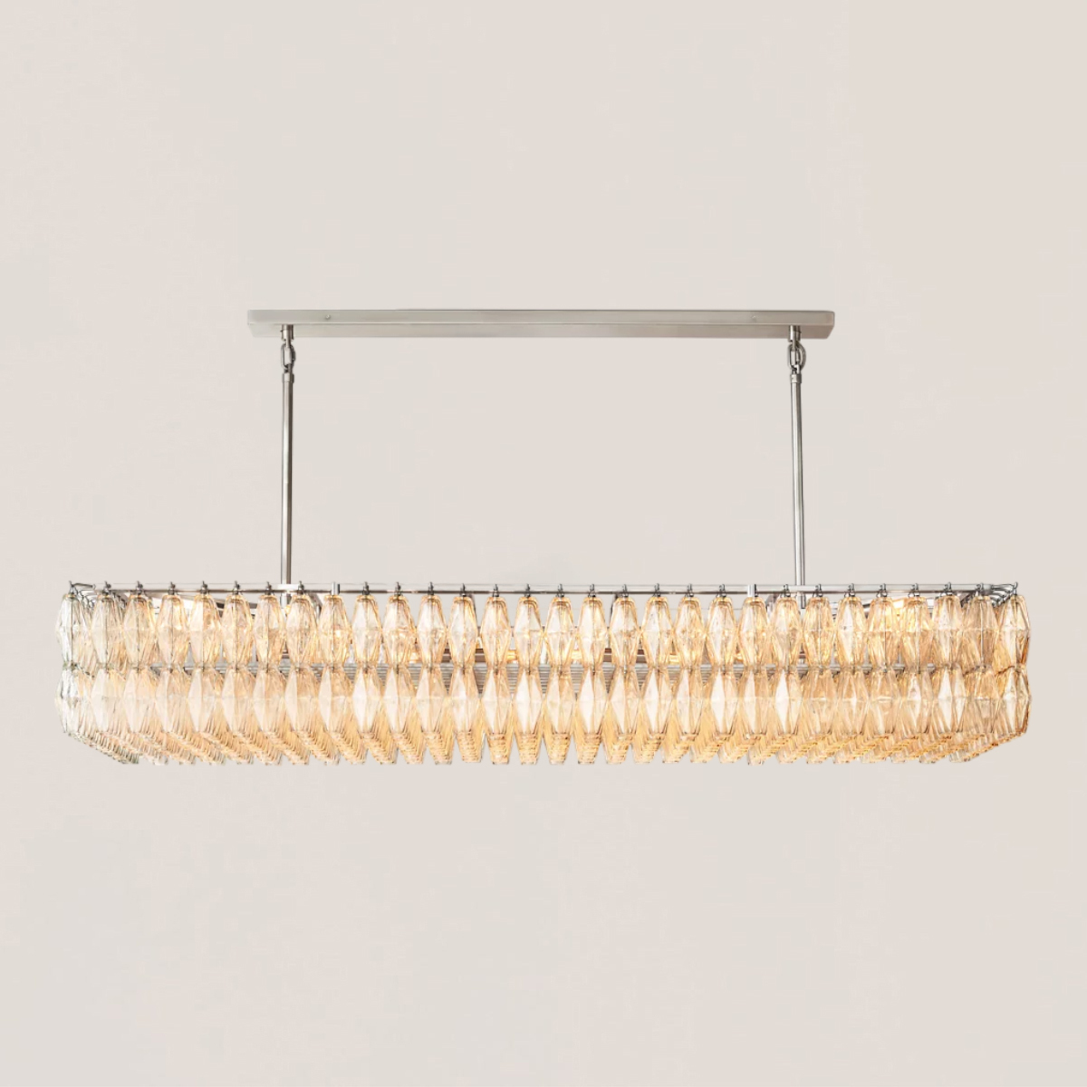 Chiara Glass Rectangular Chandelier-VaseLamps