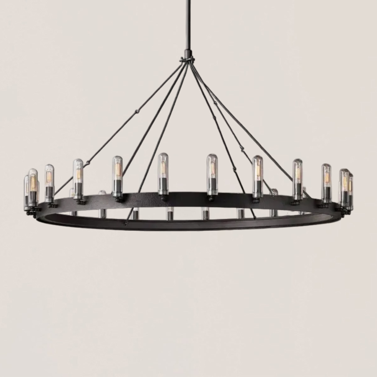 Camino Vintage Filament Outdoor Round Chandelier-VaseLamps