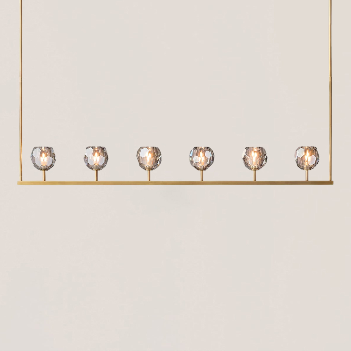 Boule De Crystal Linear Chandelier-VaseLamps