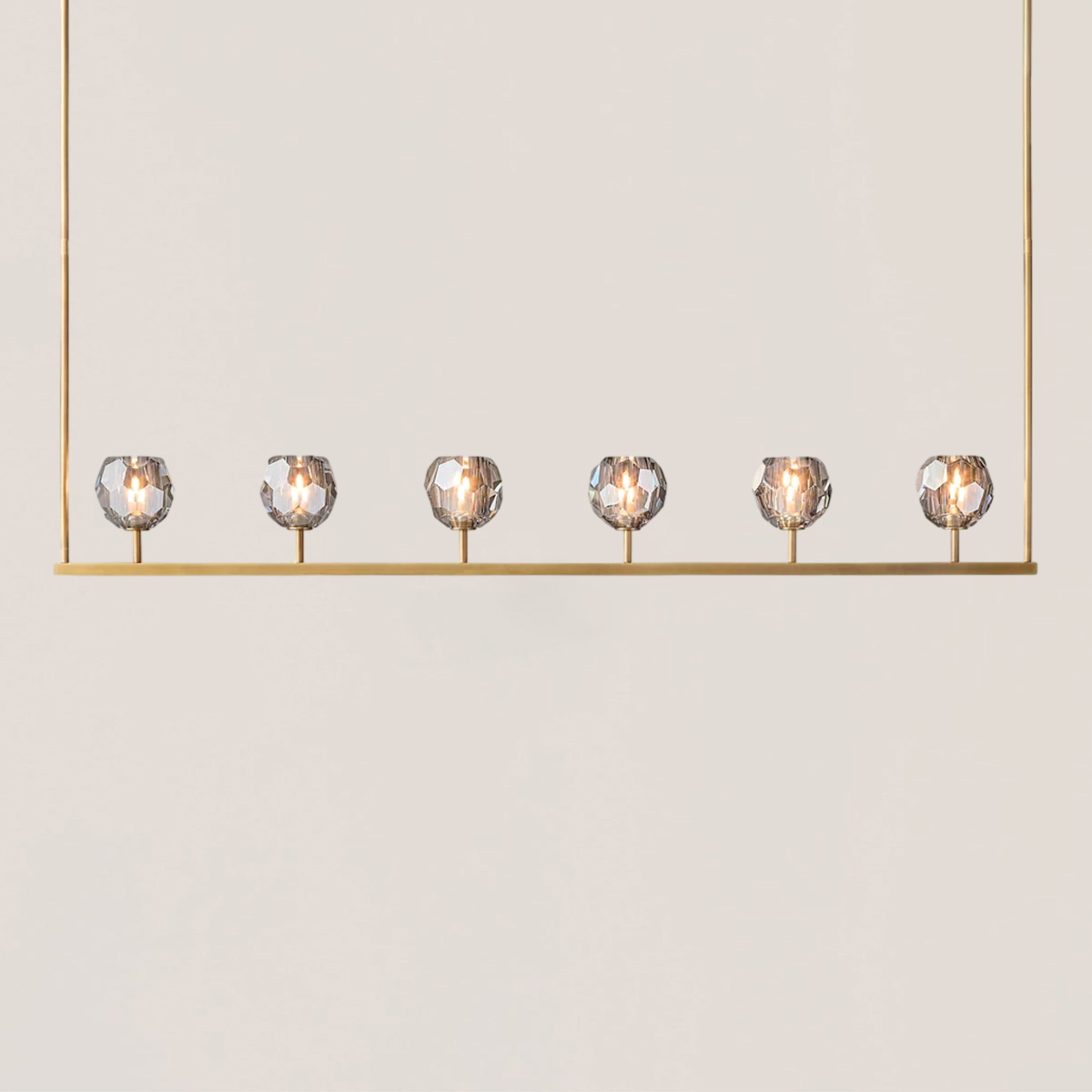 Boule De Crystal Linear Chandelier-VaseLamps