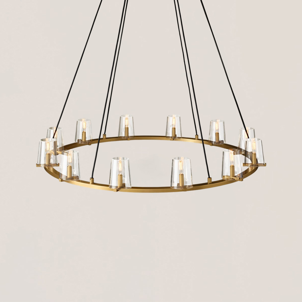 Pauillac Glass Round Chandelier 48"-VaseLamps