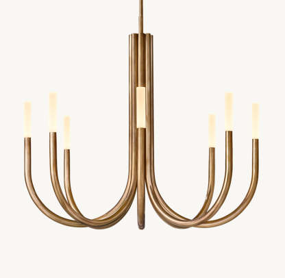 Rousseau Round Chandelier 38"-VaseLamps
