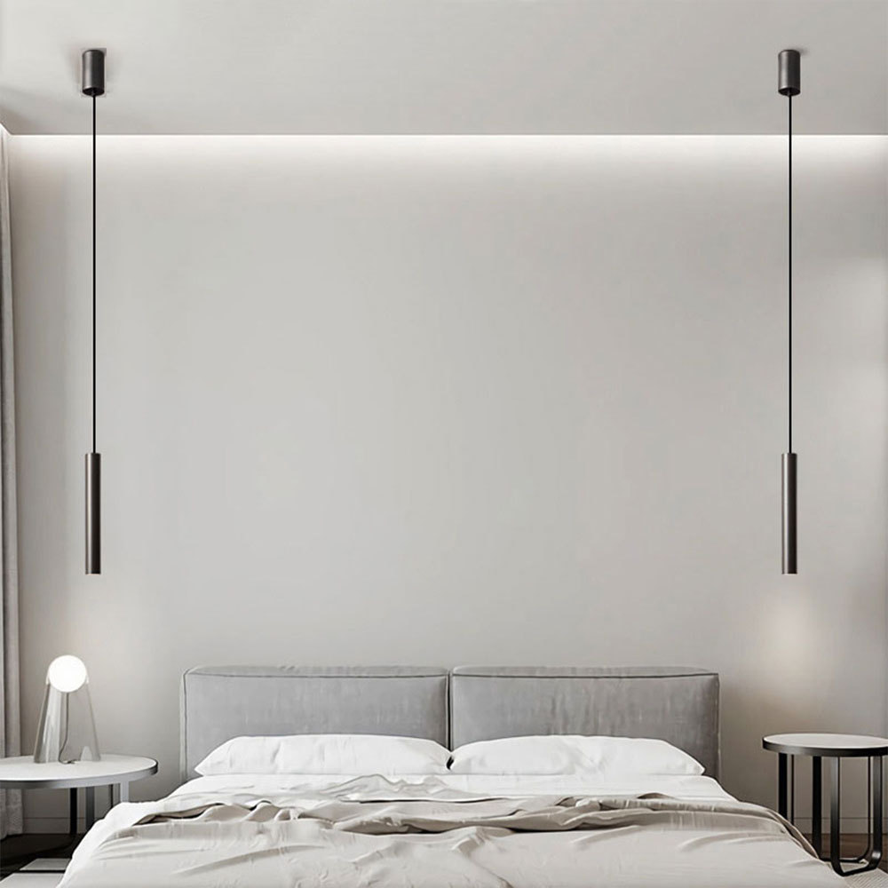 VASELAMPS - Modern Minimal Brass LED Pendant Light-VaseLamps
