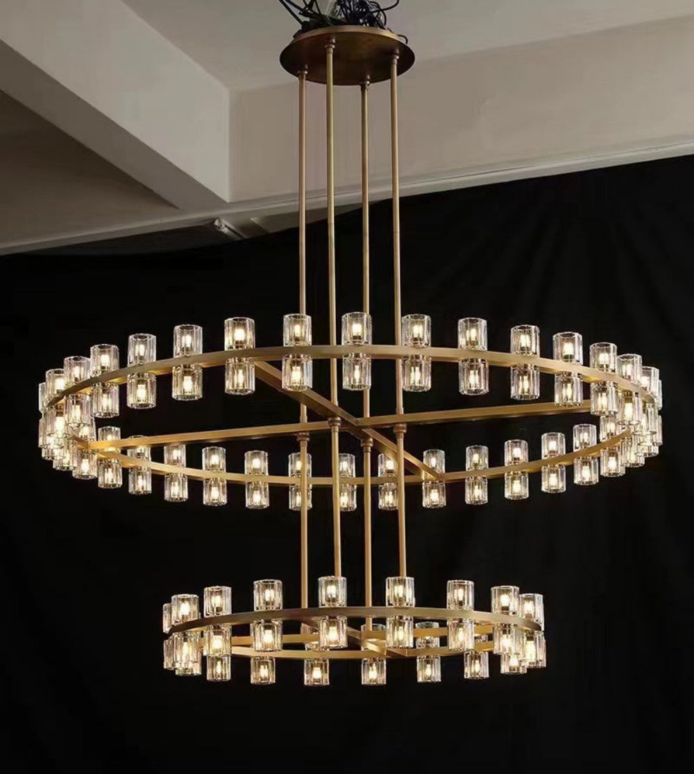 Arcachones Led Round Two-tier Chandelier 60"