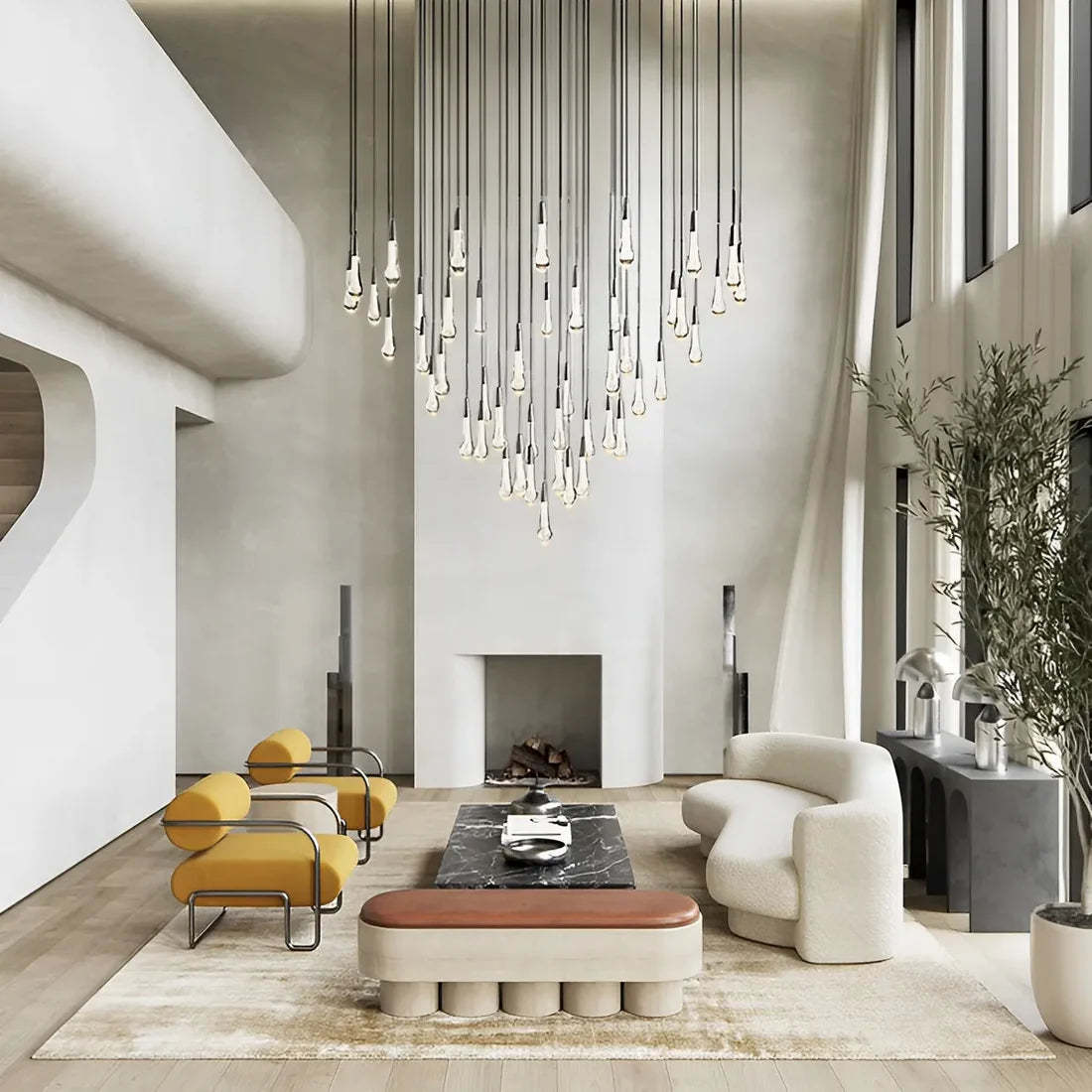 Solitaire Round Chandelier-VaseLamps