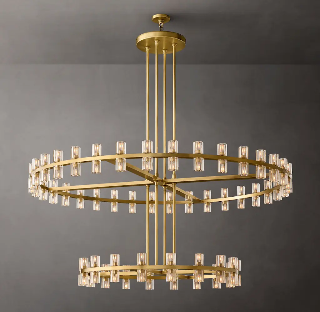 Arcachones Led Round Two-tier Chandelier 60"