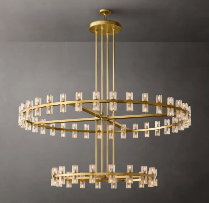 Arcachones Led Round Two-tier Chandelier 60"