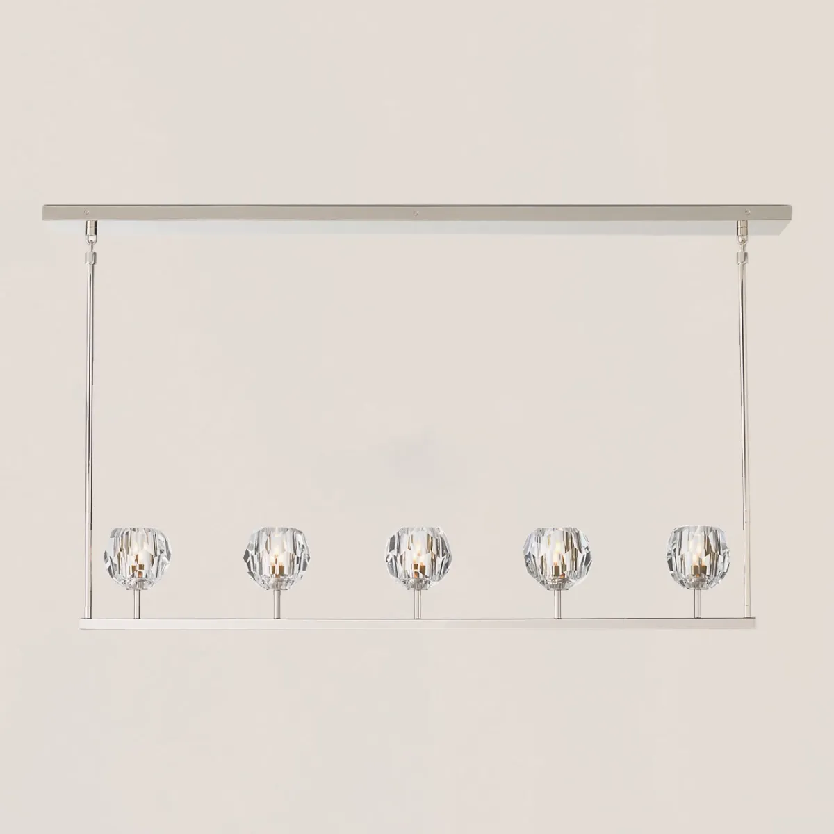 Boule De Crystal Linear Chandelier-VaseLamps