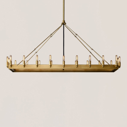 Camino Vintage Filament Rectangular Chandelier-VaseLamps