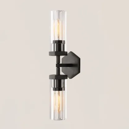 Lambeth Hexagonal Linear Short Wall Sconce-VaseLamps