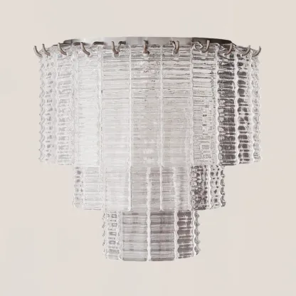 Sirene Clear Glass Wall Sconce-VaseLamps