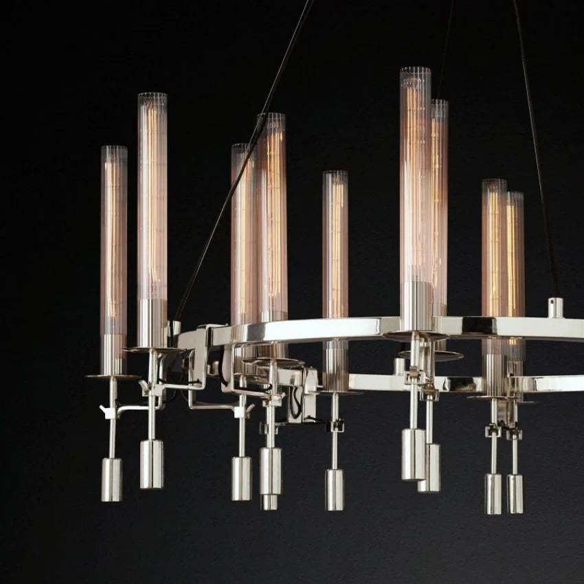 Fontanelle Round Chandelier 58"-VaseLamps